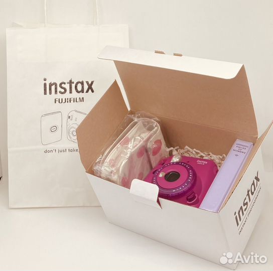 Instax mini с новыми чехлом и альбомом