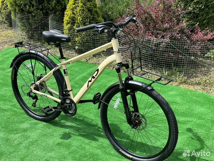 Новый велосипед алюминиевый с багажником (27.5)