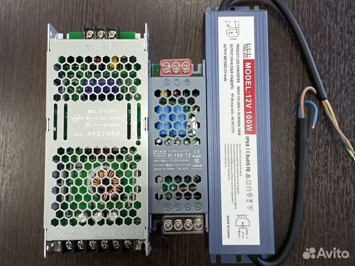 Блоки питания для светодиодных лент, модулей 12V