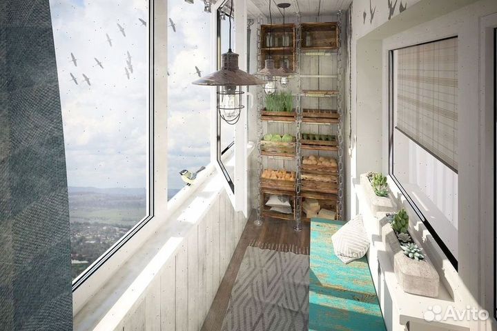 Лоджия 6м под ключ