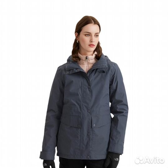 THE north face Windbreaker Jackets Women's Gray (M)(78)