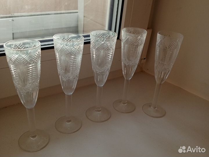 Хрустальные рюмки коньячныеСССР