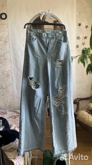 Джинсы рваные