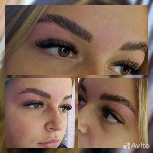 Ламинирование ресниц и бровей+ окрашивание