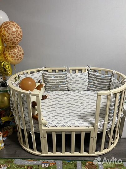 Кроватка овальная/коуглая