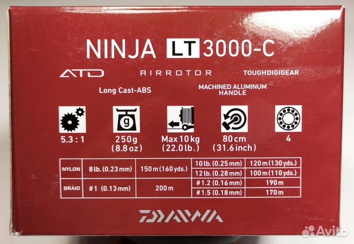Катушка daiwa ninja lt