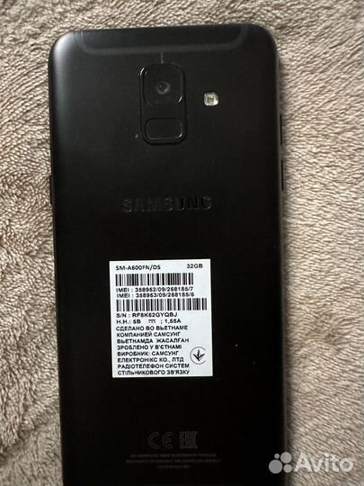 Телефон Samsung a6