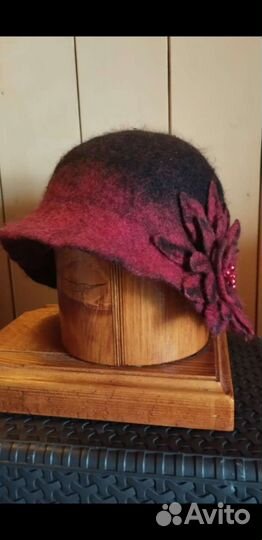 Шляпы для бани из шерсти