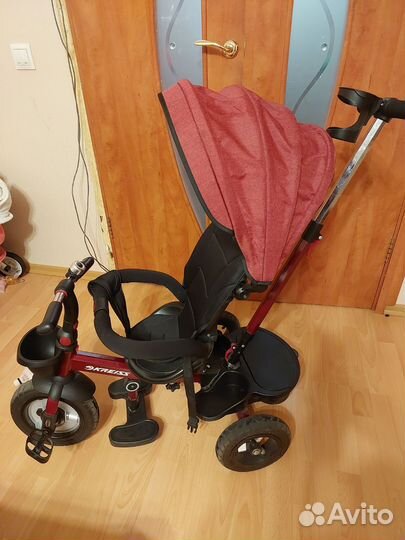 Детский велосипед с родительской ручкой