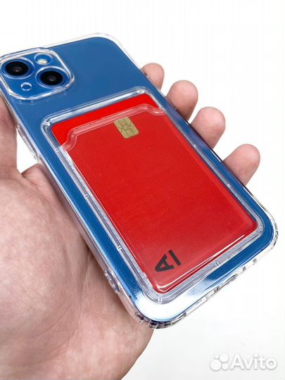 Чехол для iPhone 13 (С кармашком под карту)