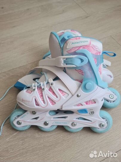 Роликовые коньки детские раздвижные 32-35