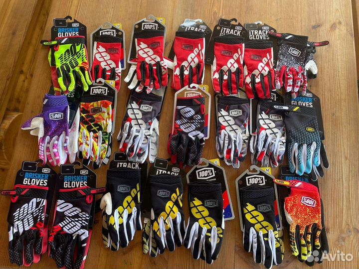 Перчатки для мотокросса/эндуро 100