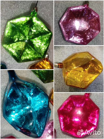 Кристаллы СССР елочные игрушки
