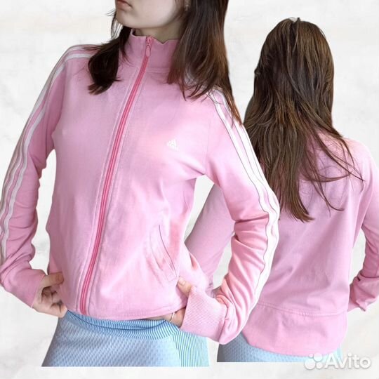 Зипка олимпийка adidas винтаж розовая y2k 00e