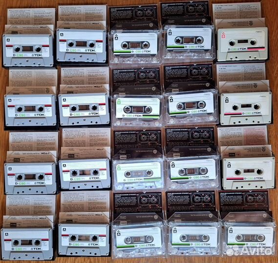 Аудиокассета TDK C-90 разные модели