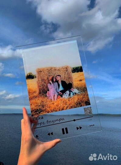 Трек-пластинка, живое фото на стекле