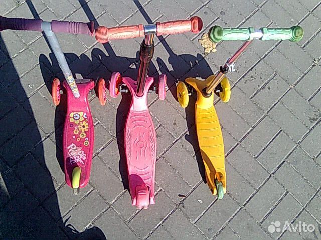 Самокат детский трехколесный бу