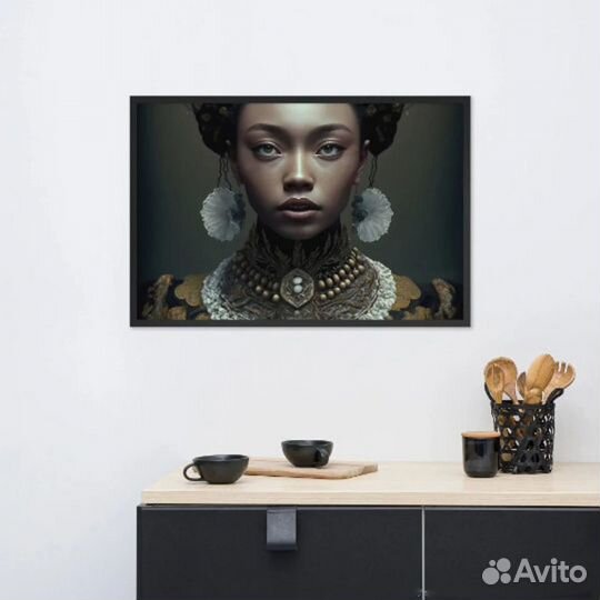 Картина маслом африканская девушка Ручная работа