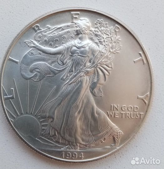 Серебряная монета США