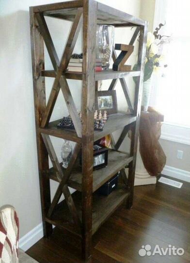 Стеллаж деревянный