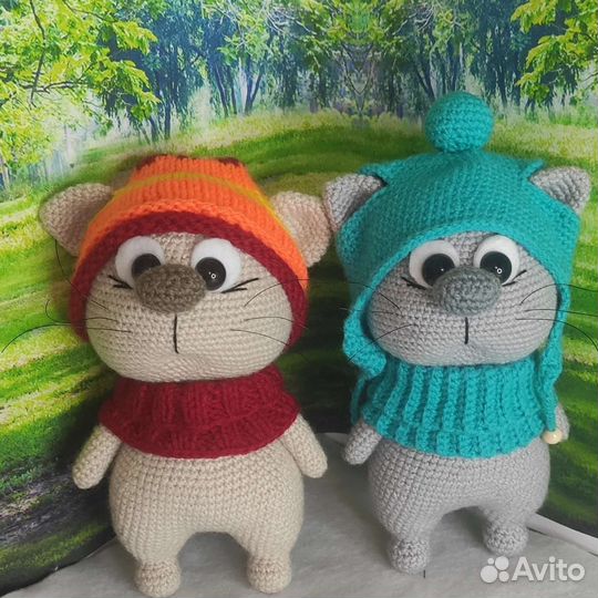 Котики мягкая игрушка