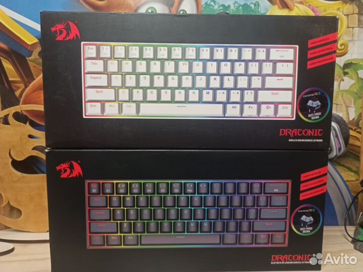 Механическая клавиатура red dragon draconic