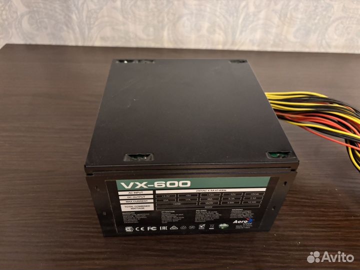 Блок питания Aerocool vx 600