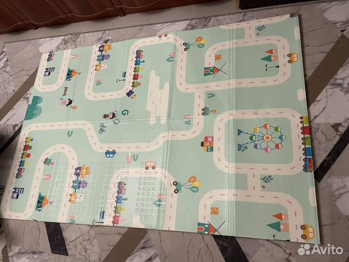 Складной детский коврик для ползания