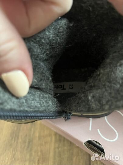 Ботинки демисезонные для девочки 23 размер tombi