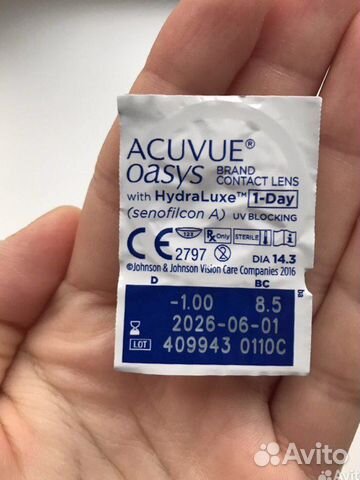 Линзы acuvue oasys -1