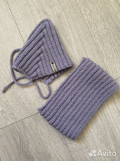 Комплект шапка и снуд детский
