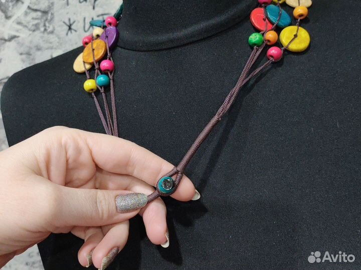 Бусы колье новые