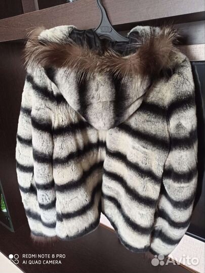 Шуба из кролика рекс под шиншиллу