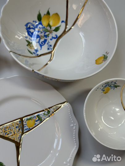 Посуда в стиле Kintsugi