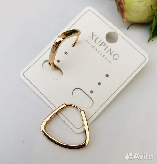 Серьги из медицинского сплава