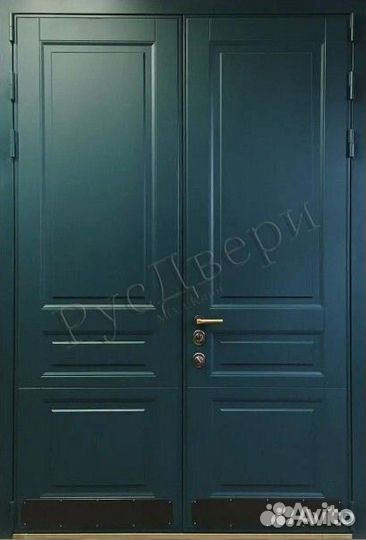 Двустворчатая входная дверь для дома и офиса