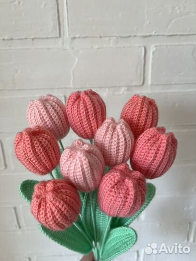Вязаные тюльпаны