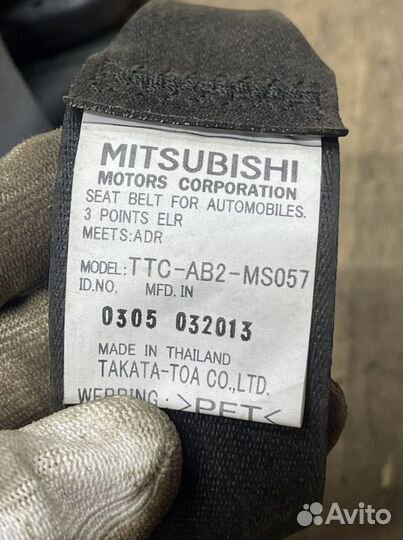 Ремни безопасности Mitsubishi L200