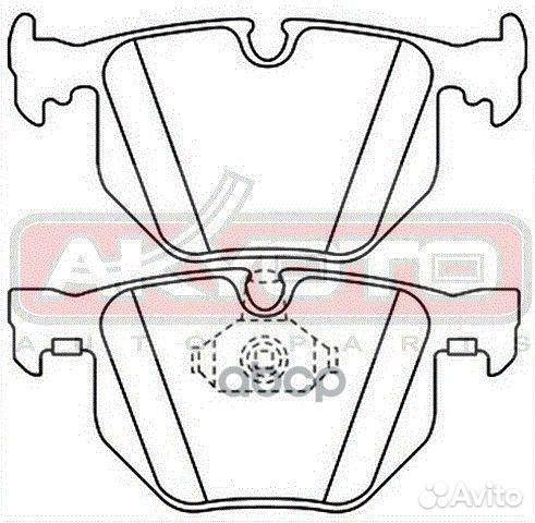 Колодки тормозные дисковые задние AKD0228 akyoto