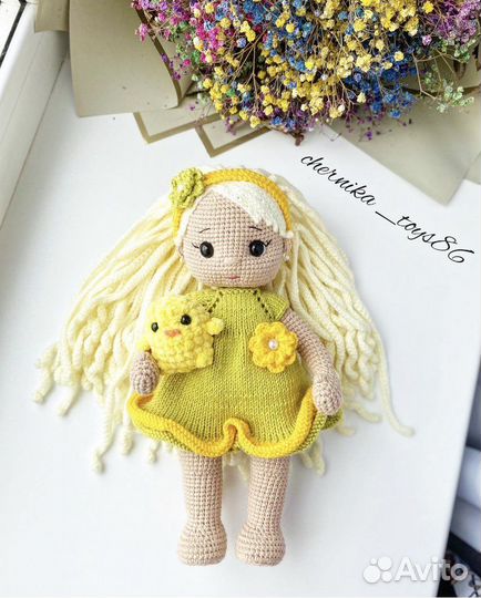 Вязаная кукла,игрушка