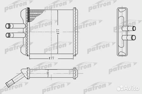 Patron PRS2083 Радиатор отопителя daewoo: kondor