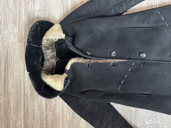 Бесплатно Дубленка женская зимняя 46 48