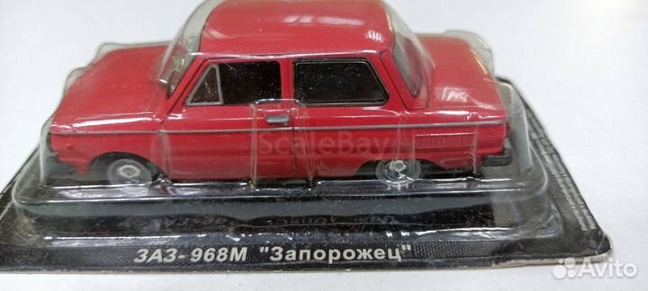Заз-968М запорожец 1-43 автолегенды 53(гос.знаки)