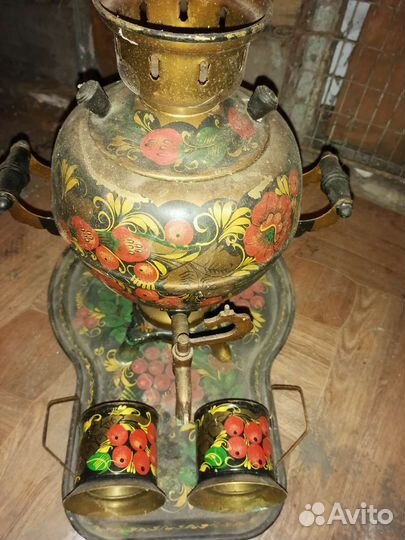 Самовар электрический расписной СССР