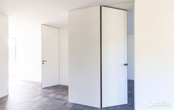 Скрытая дверь под дизайн