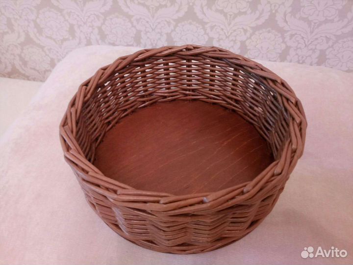 Корзина плетёная круглая новая