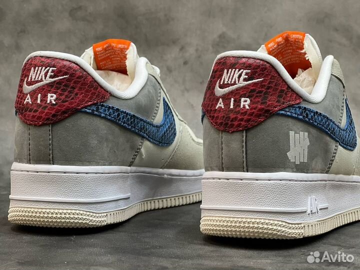 Nike air force 1 серые син разм. 44