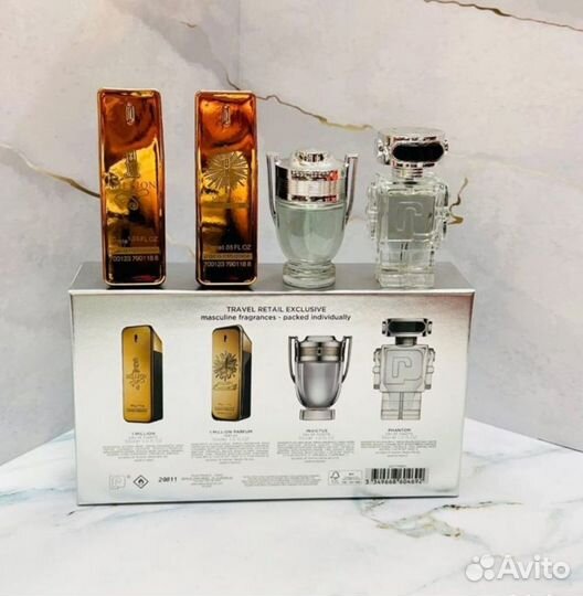 Paco Rabanne подарочный набор 4х30ml духи мужские
