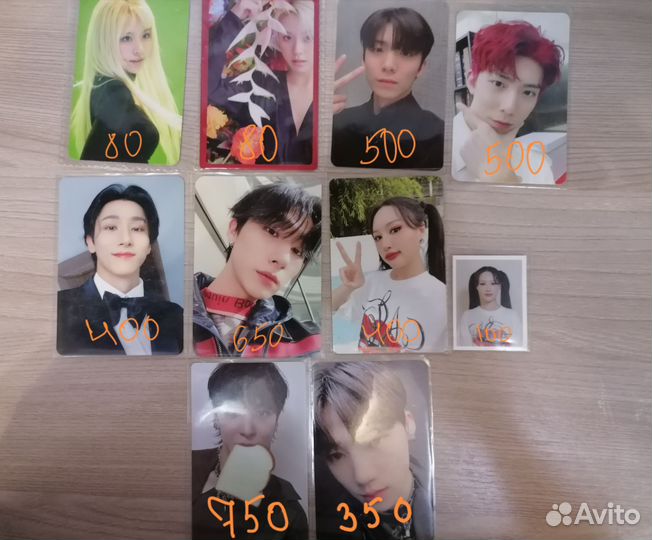 Карты ateez, sf9, monsta x, dreamcatcher, twice