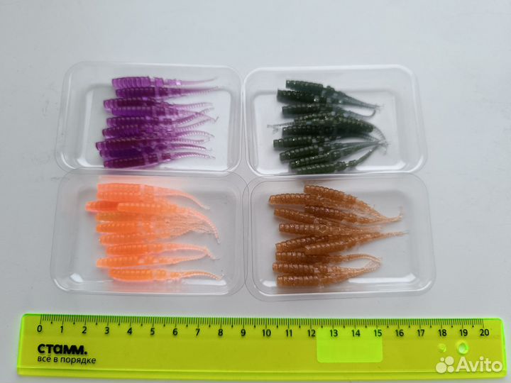 Силиконовые приманки для микроджига